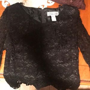 Black lace top